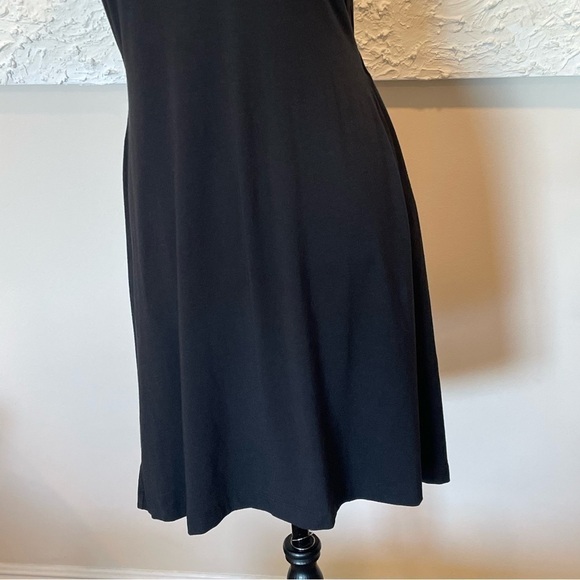 Theory Liliana S Ranmire Knit Open Back Short Sleeve Dress Black Size Small. - Picture 5 of 9